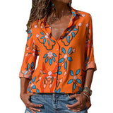 Womens Tops and Blouses 2019 Summer Floral Print Chiffon Blouse