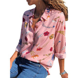 Womens Tops and Blouses 2019 Summer Floral Print Chiffon Blouse