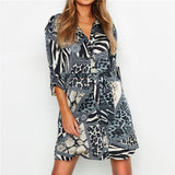 Leopard Dress Women 2019 Summer Sexy Mini Party Dress Casual